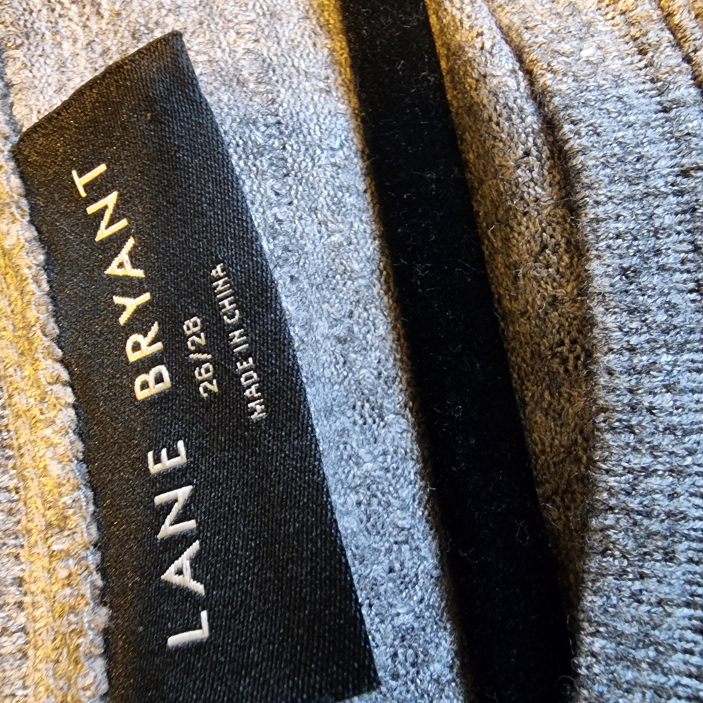 Lane Bryant Heather Gray Knit Top